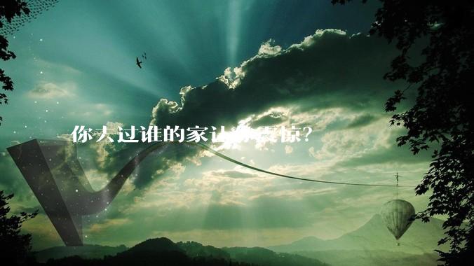 你去过谁的家让你震惊？